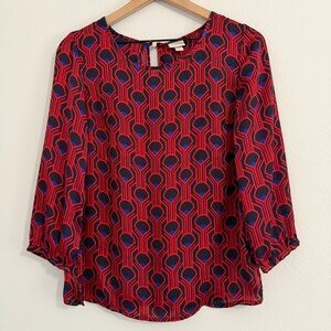 Merona - Patterned Satin Blouse
